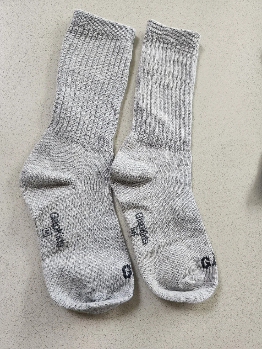 GapKids Crew Socks 2 Pairs ~GRAY & BLUE ~MEDIUM